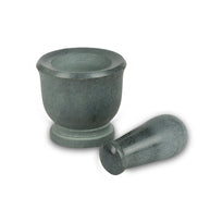 ROCK MORTER AND PESTLE GRANITE GREY