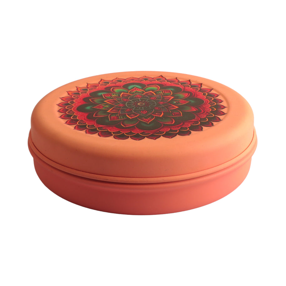 Stainless Steel Pooja Box Mandala