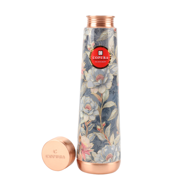 AYUSH BLUE LOTUS GOLD  COPPER WATER BOTTLE