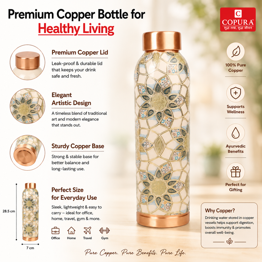 Rudra Copper Bottle