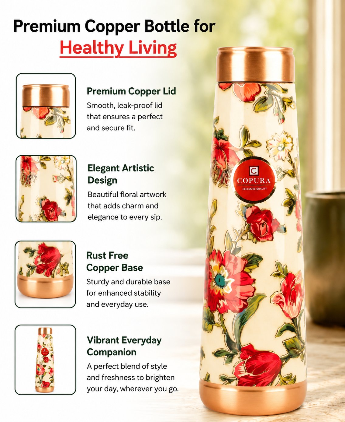 Ayush Copper Bottle