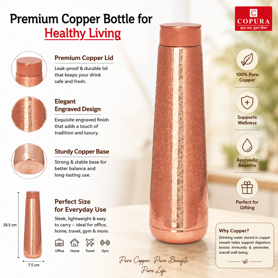 Ayush Copper Bottle