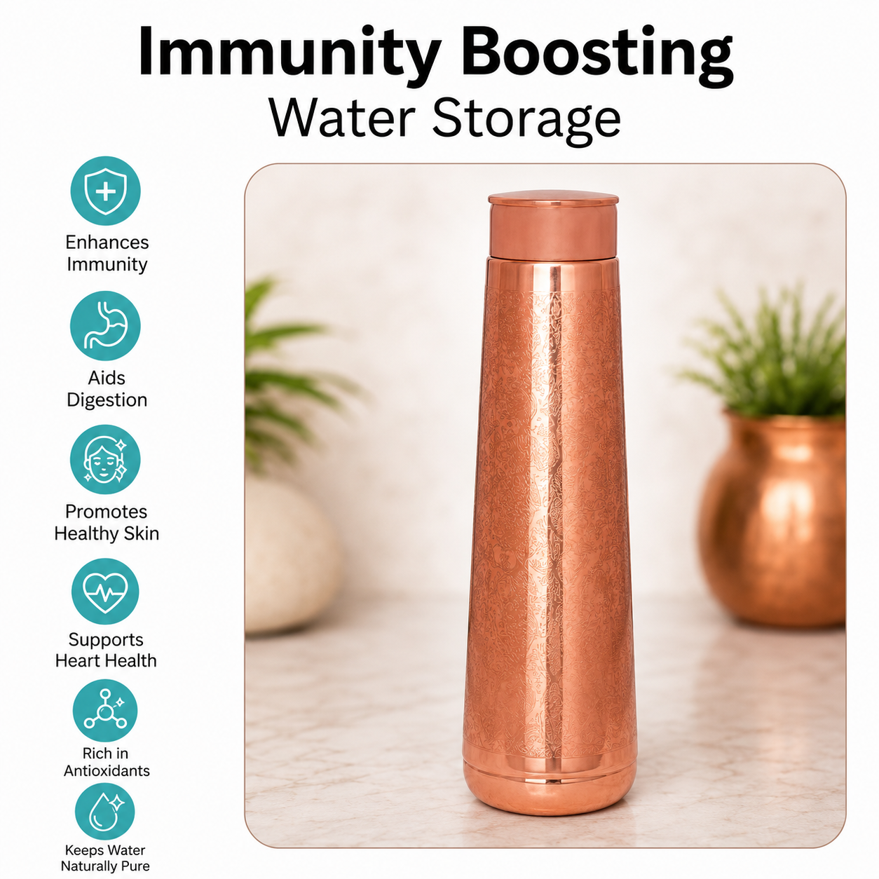 Ayush Copper Bottle