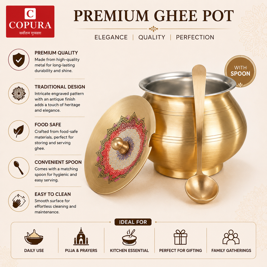 Handprint Ghee Pot