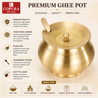 Shine Carving Ghee Pot