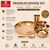 Satvik Kansya Bhojan Set Shiney