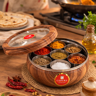 STAINLESS STEEL MASALA DABBA BROWINE
