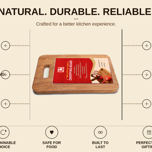 PURE SHEESHAM WOODEN CHOPPING BOARD