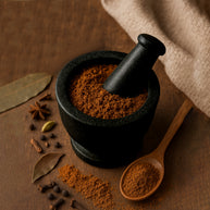 ROCK MORTER AND PESTLE BLACK