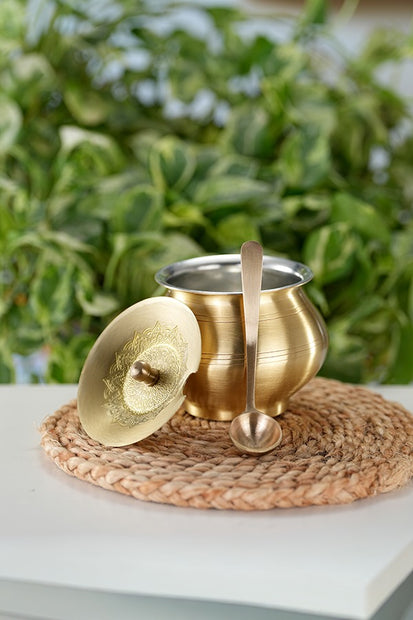 Shine Carving Ghee Pot