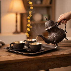 Antique Tea Set lifestyle - in use