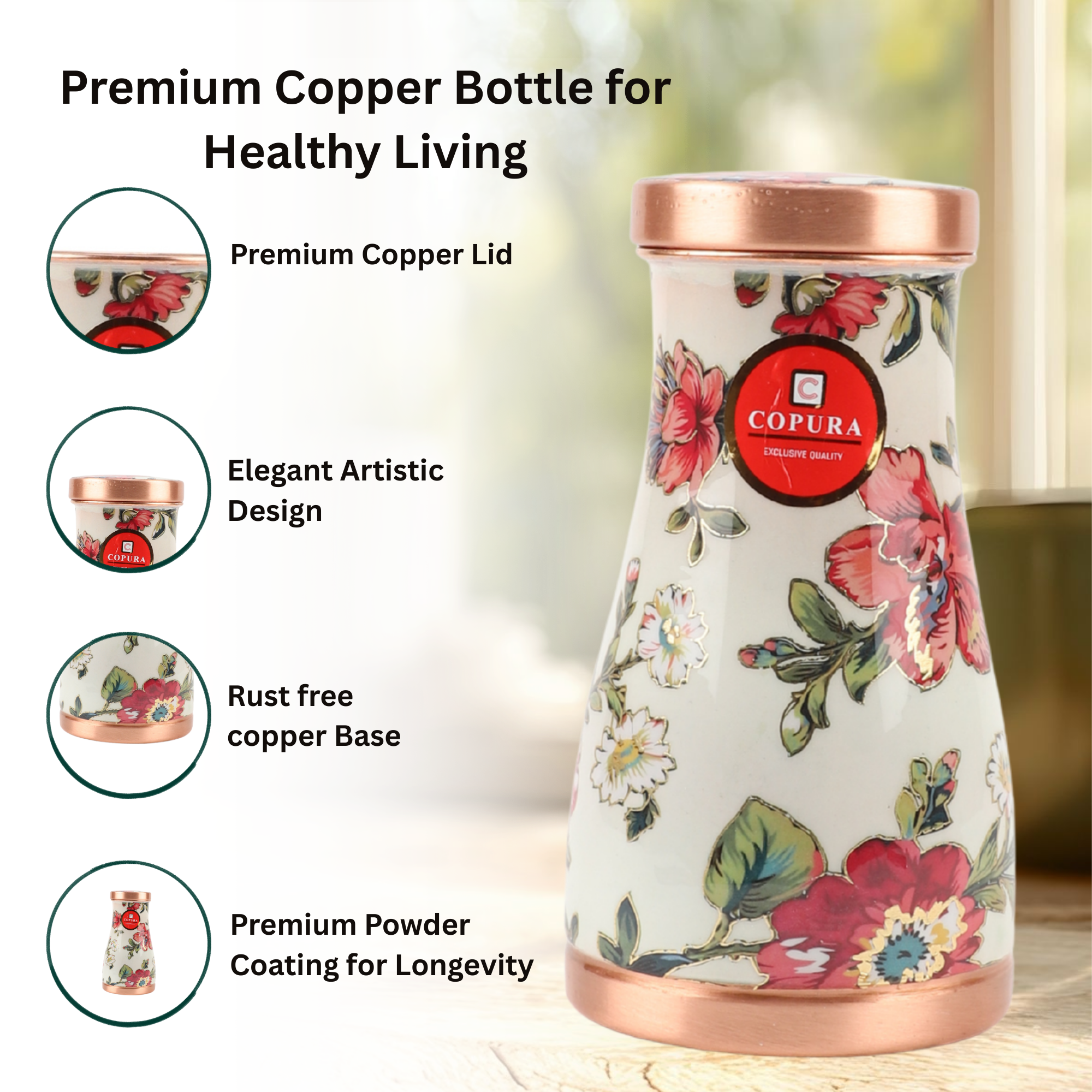 DROP COPPER POT ROSERA GOLD