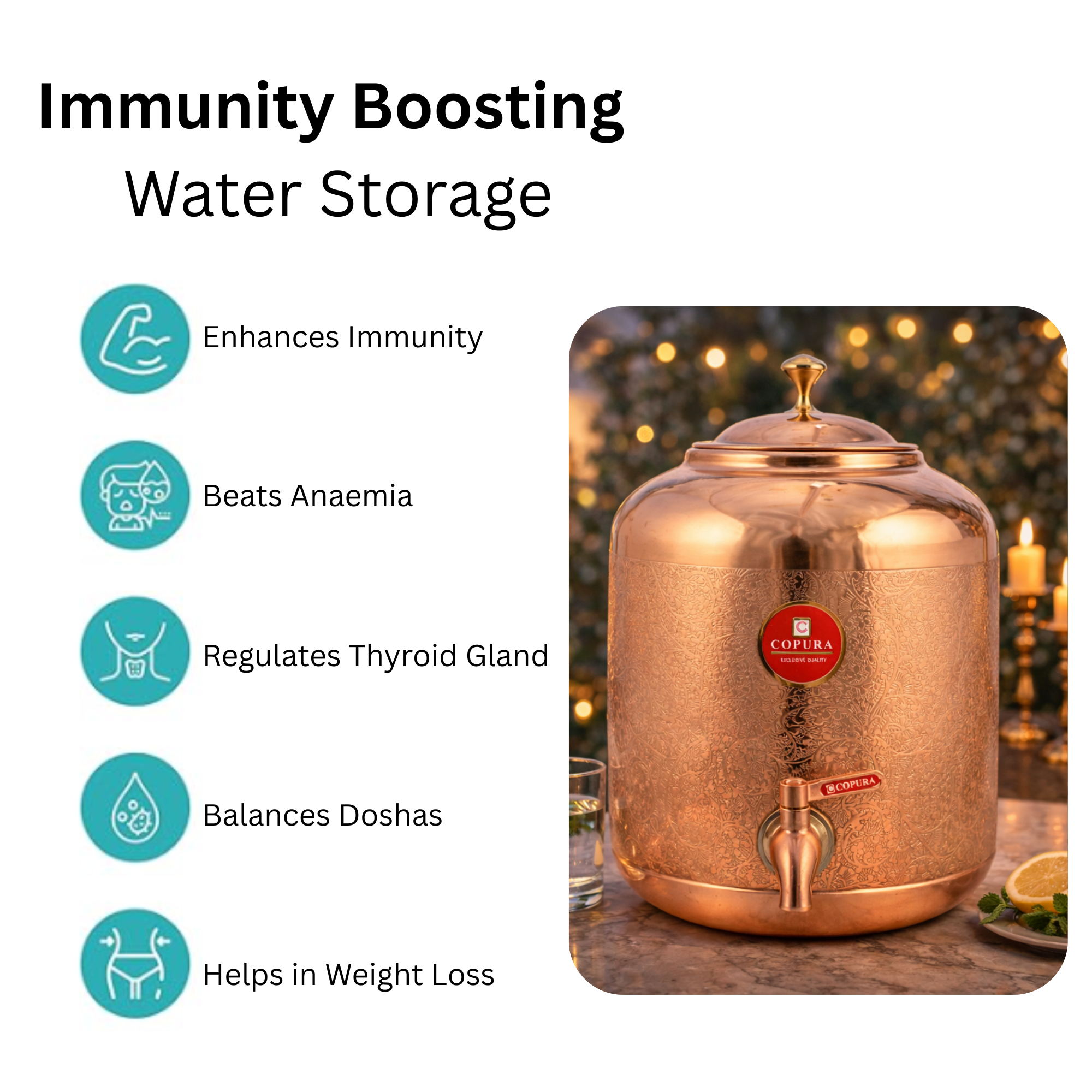 SAGAR HAMMER COPPER MATKA